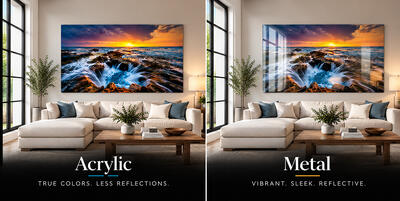 What is the Difference Between Acrylic vs Metal Prints?