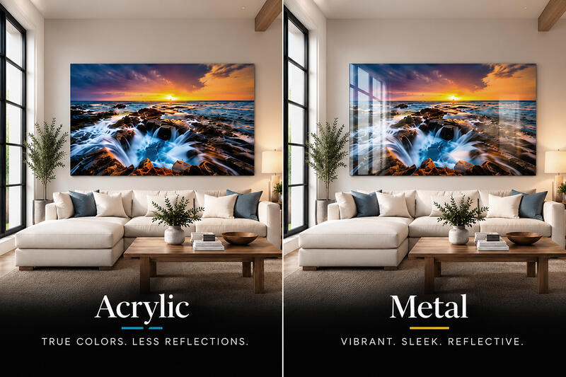 What is the Difference Between Acrylic vs Metal Prints?