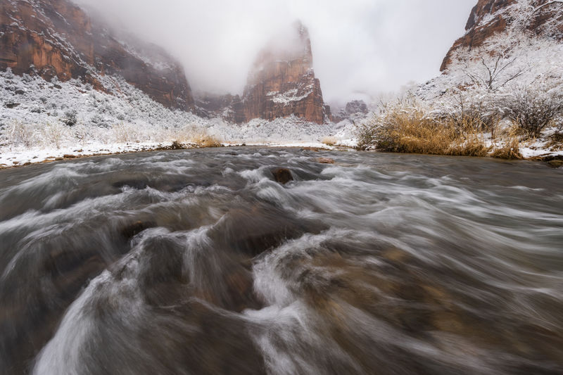 Snowy Zion National Park Images for Sale