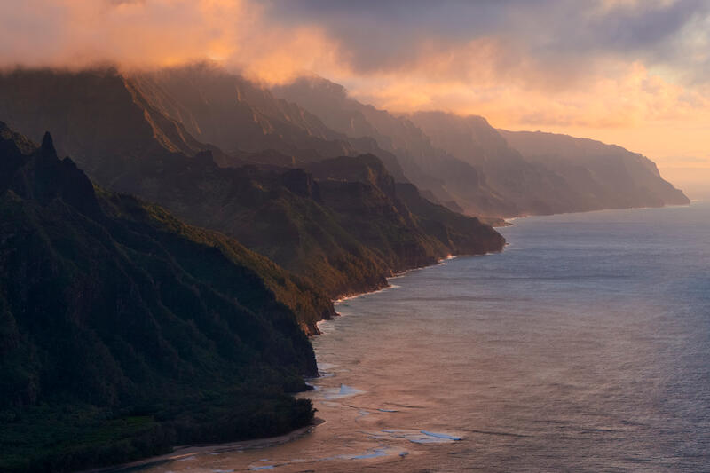 Makana Mountains Fine art Prints for Sale,Kauai