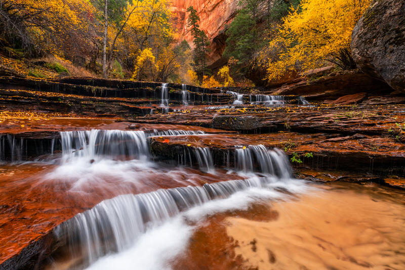 Arch Angel Falls Photos of Zion National Park in Utah