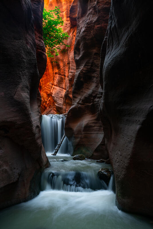 Kanarra Creeks Falls Fine Art Prints for Sale