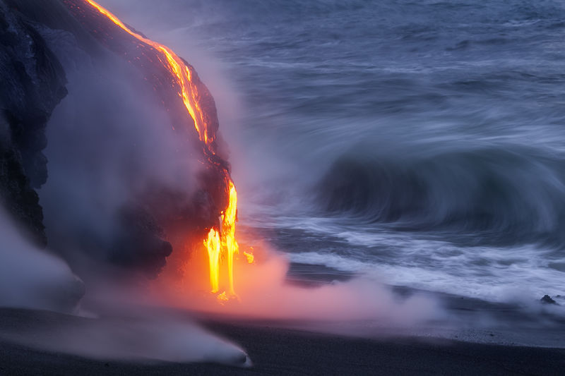 Lava Rock Waterfall Photos for Sale