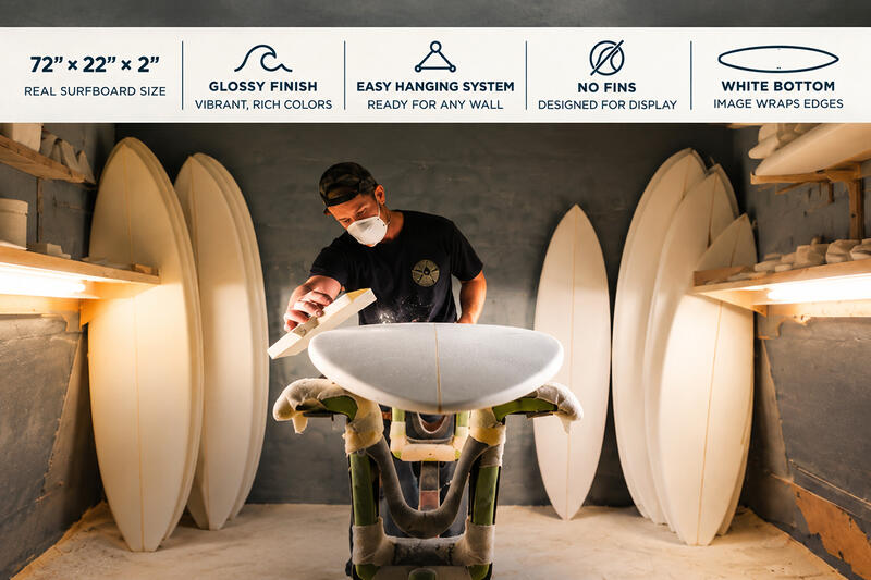 SURFBOARD WALL ART DECOR | HAWAII