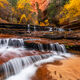 Natures Flows - Arch Angel Falls Photos of Zion National Park in Utah