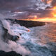 Oceans Edge - Images of Lava Pouring into Ocean in Hawaii for Sale