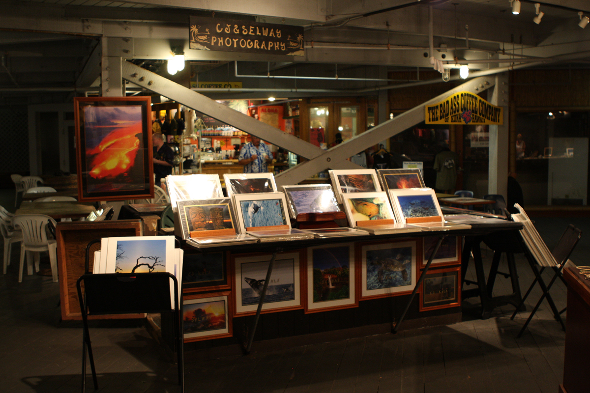 Our Fine Art Nature Photography Kiosk in Kailua Kona