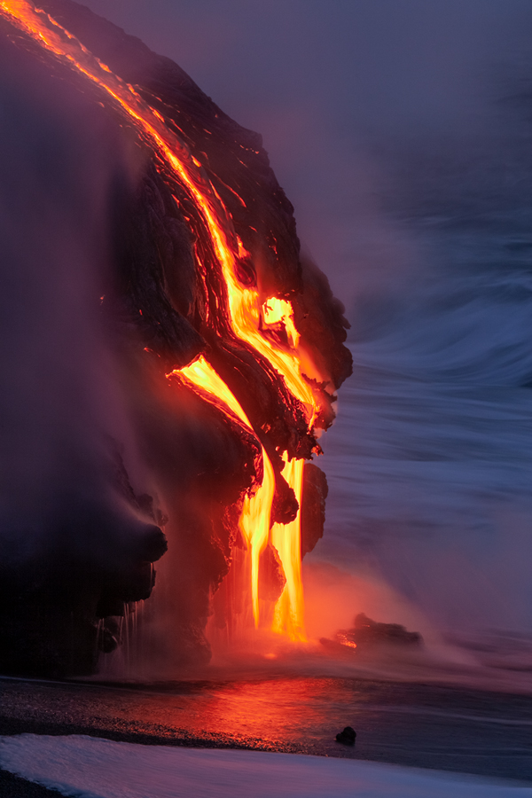 Hawaiian Lava Waterfall Photos for Sale