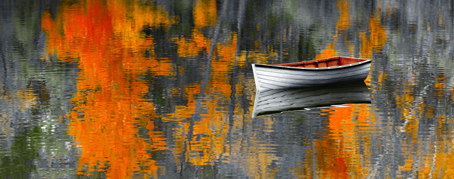 Fall Color Panoramic Reflection Prints for Sale