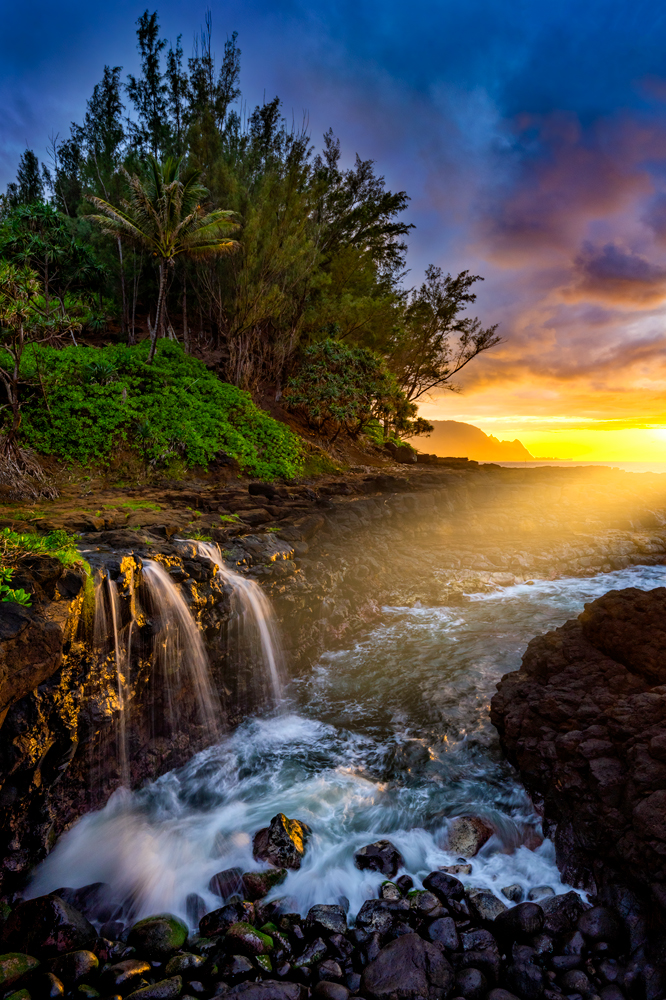 Kauai Sunset Wall Art Prints for Sale